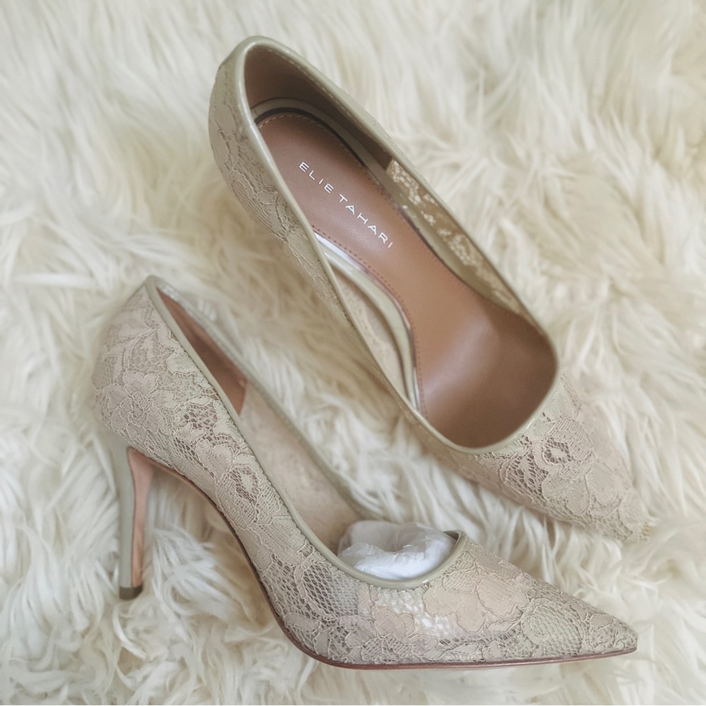 Elie Tahari nude heels 36.5